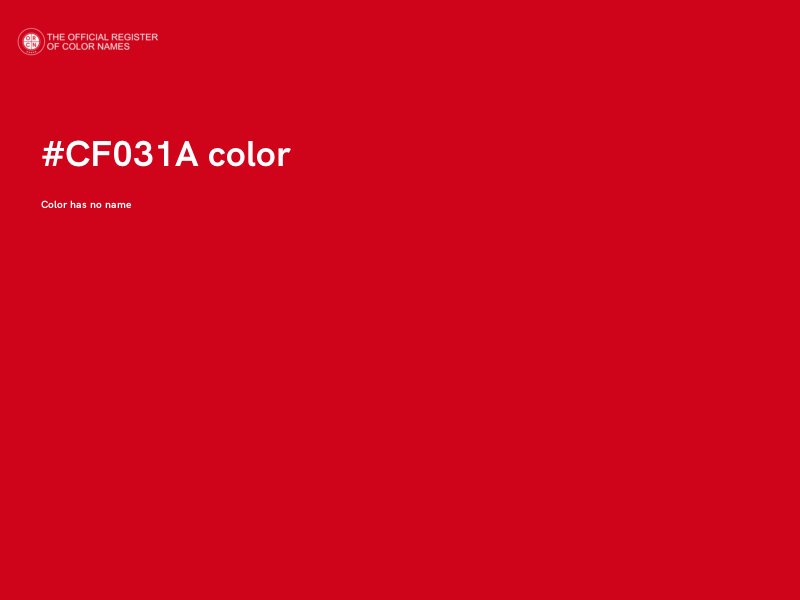 #CF031A color image