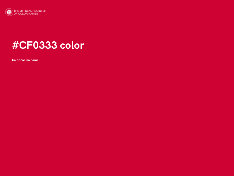 #CF0333 color image