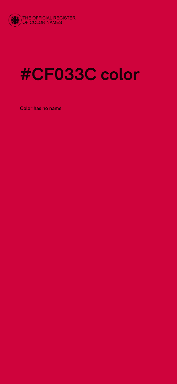#CF033C color image