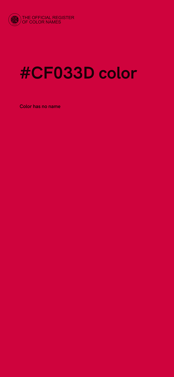 #CF033D color image