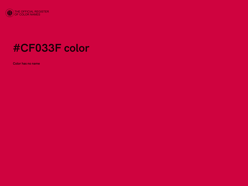 #CF033F color image