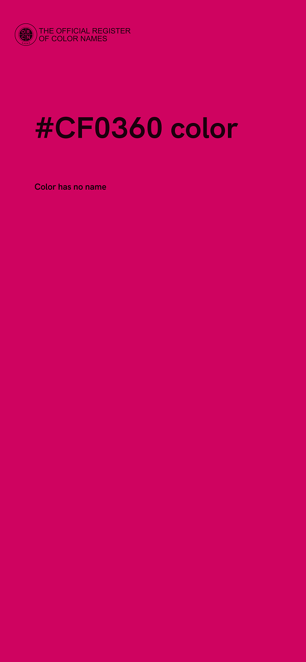 #CF0360 color image