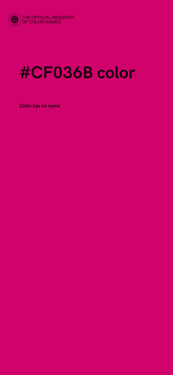 #CF036B color image