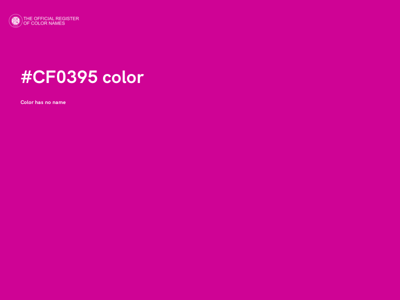 #CF0395 color image