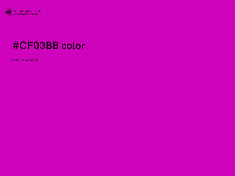 #CF03BB color image