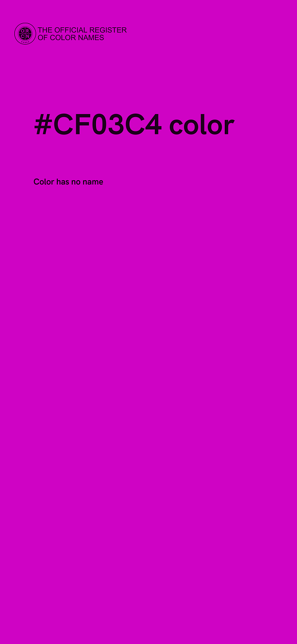 #CF03C4 color image