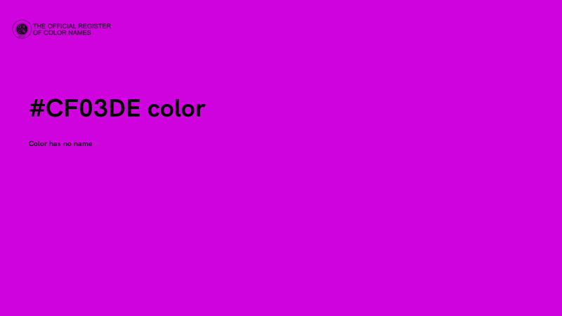 #CF03DE color image