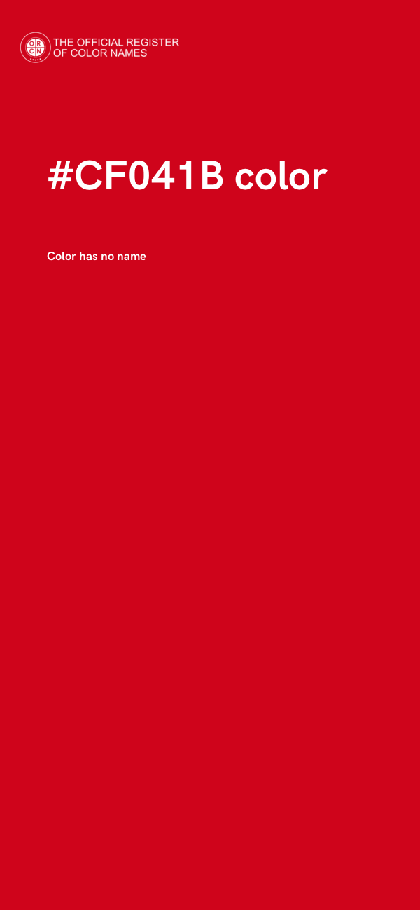 #CF041B color image