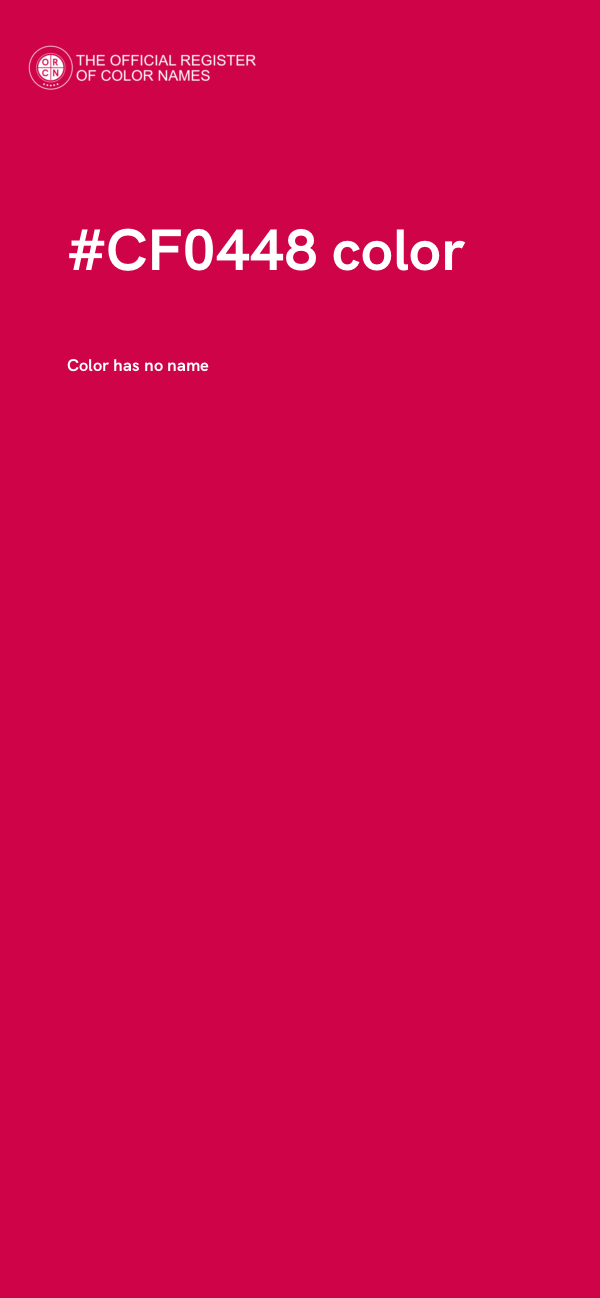 #CF0448 color image