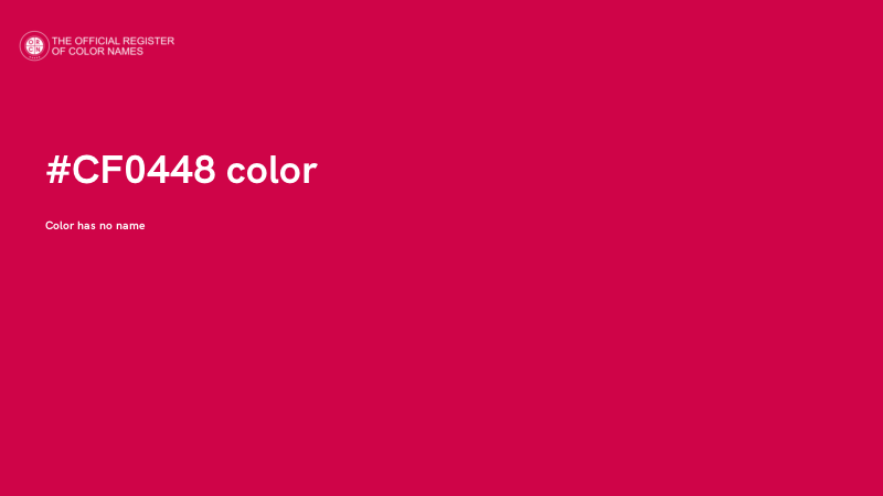 #CF0448 color image