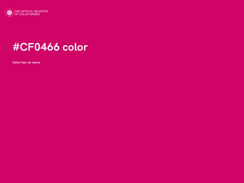 #CF0466 color image