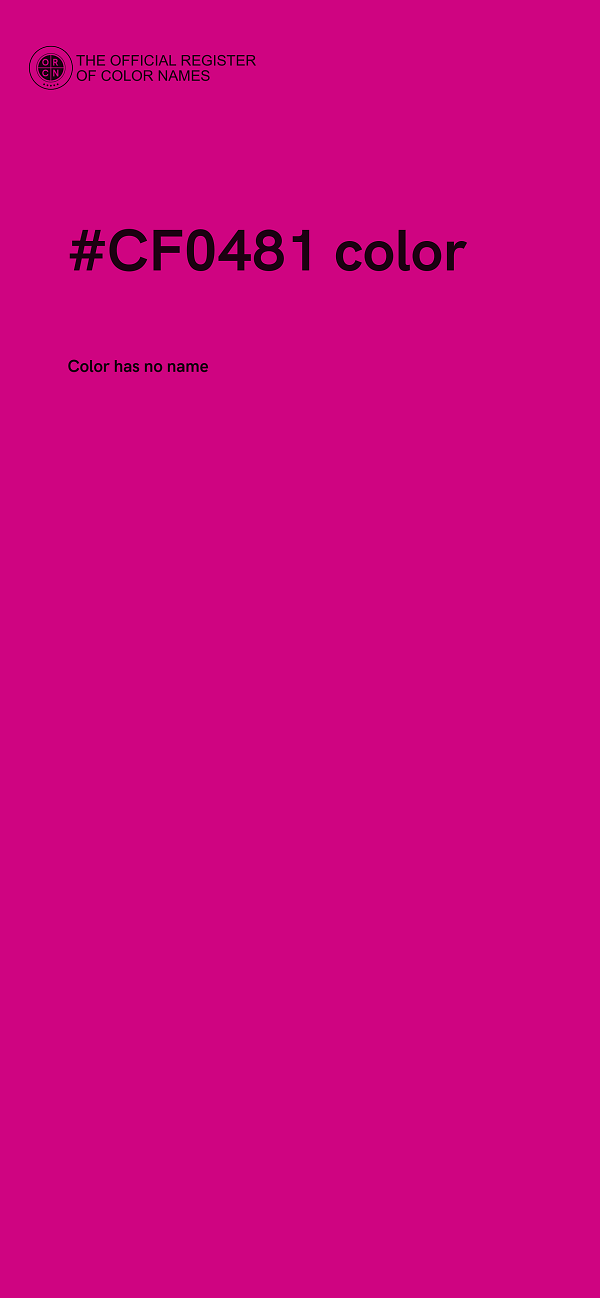 #CF0481 color image
