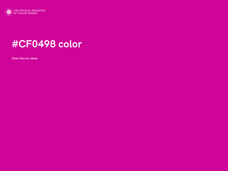 #CF0498 color image