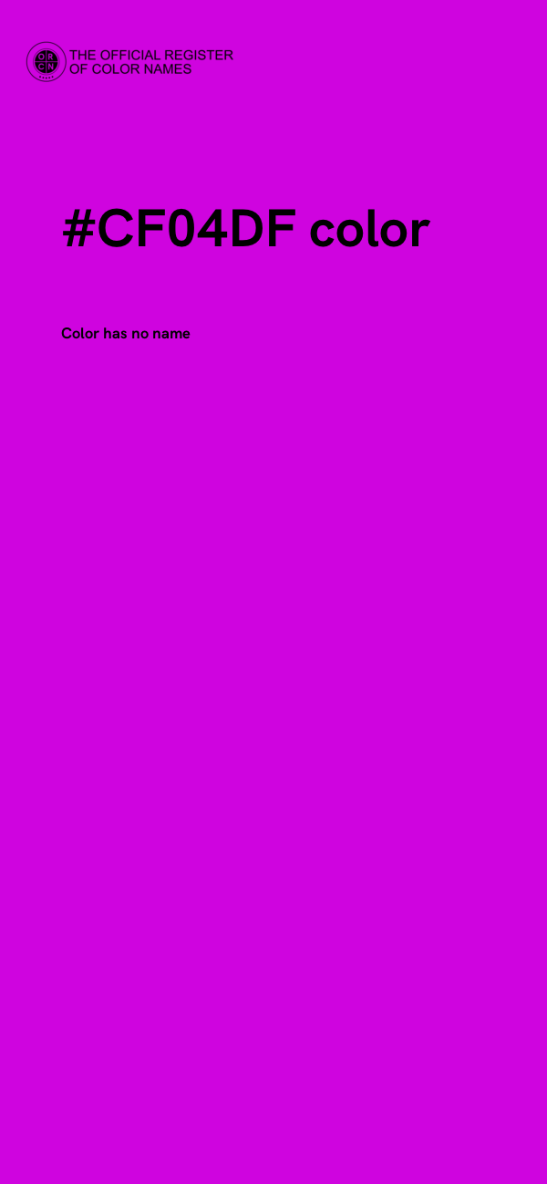 #CF04DF color image