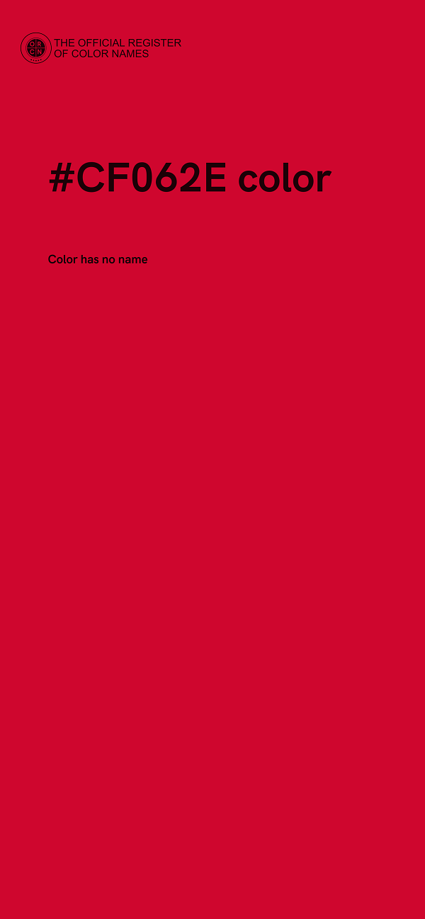 #CF062E color image