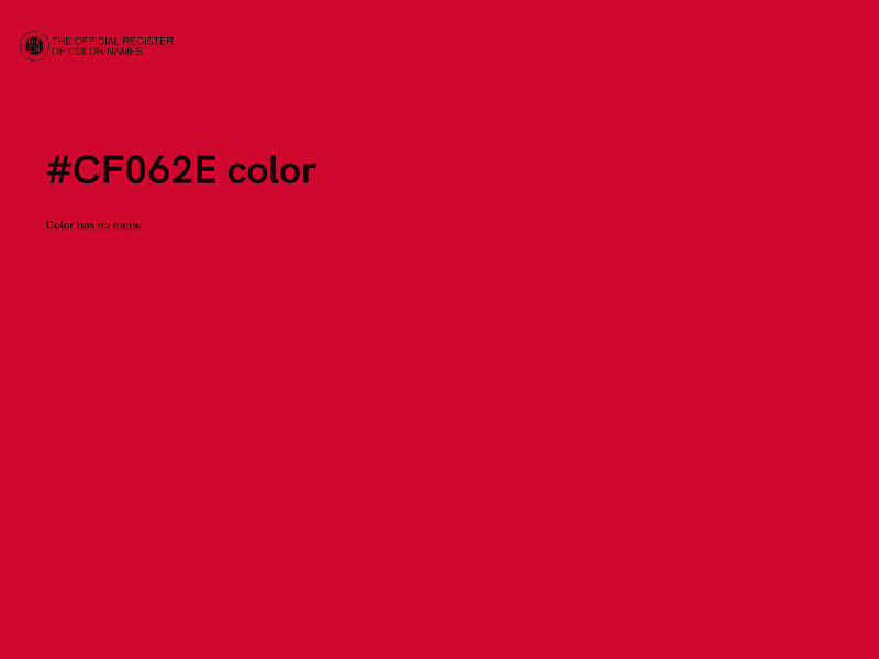 #CF062E color image