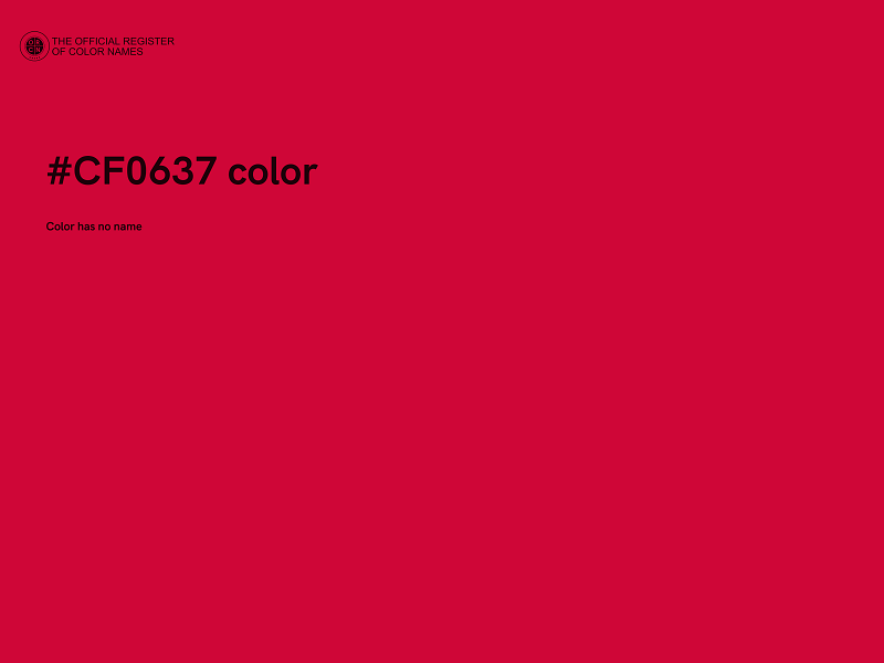 #CF0637 color image