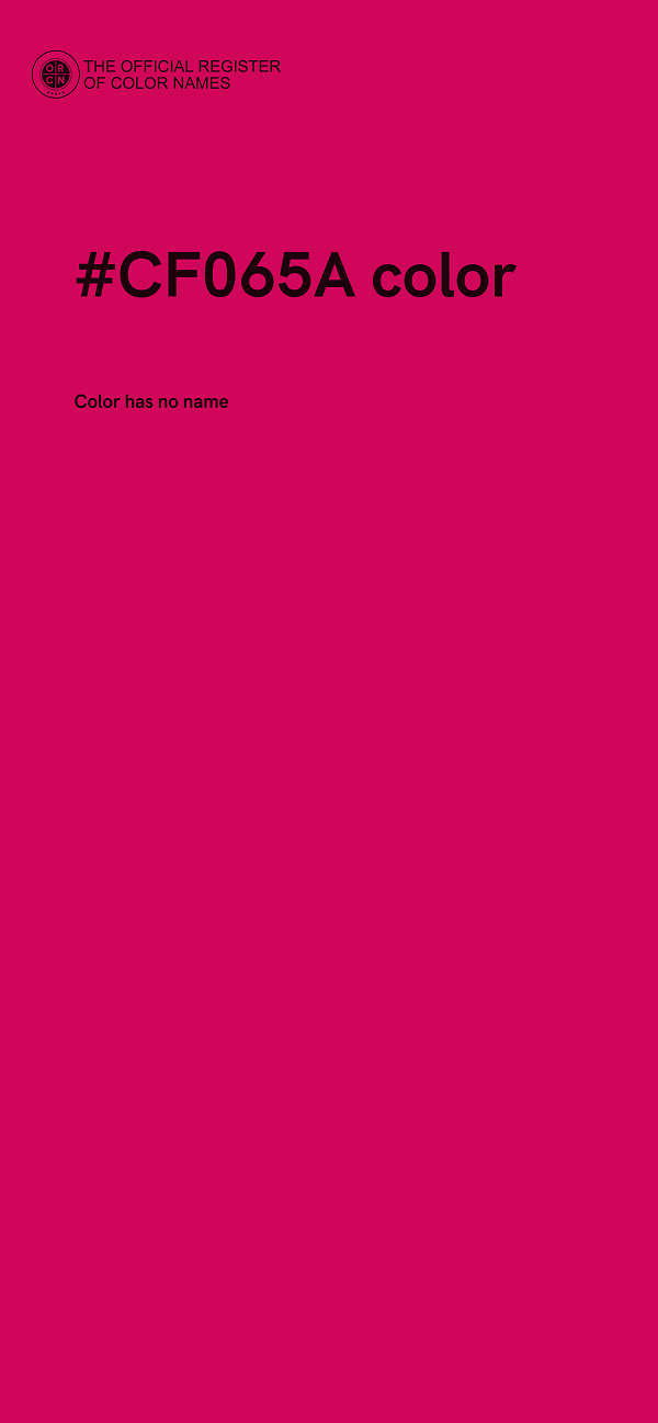 #CF065A color image