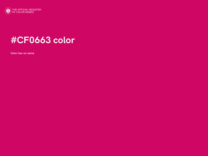 #CF0663 color image