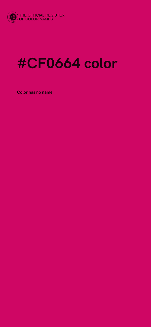 #CF0664 color image