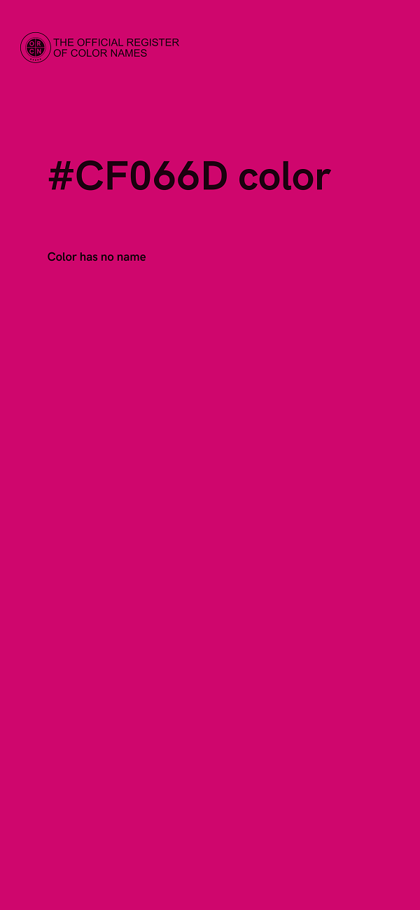 #CF066D color image