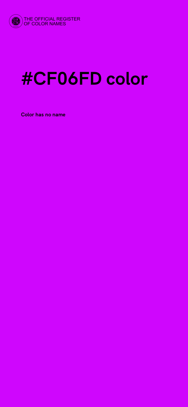 #CF06FD color image