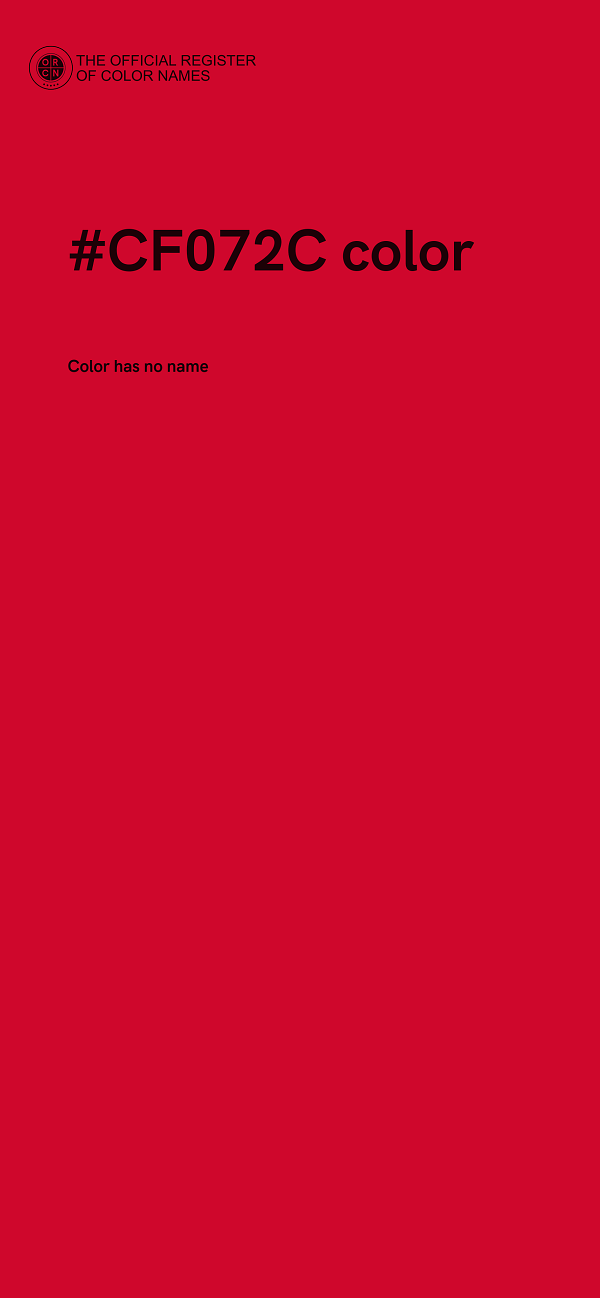 #CF072C color image