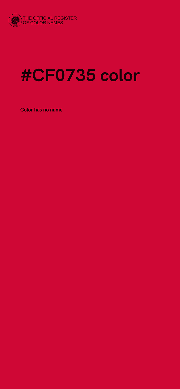 #CF0735 color image