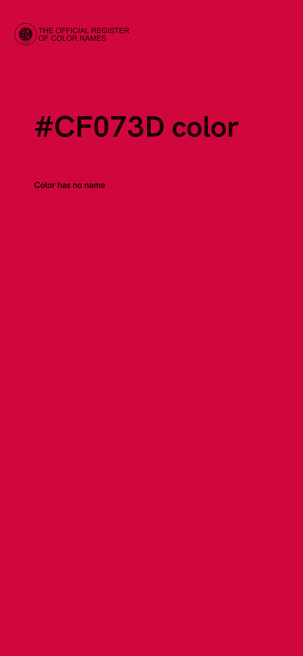 #CF073D color image