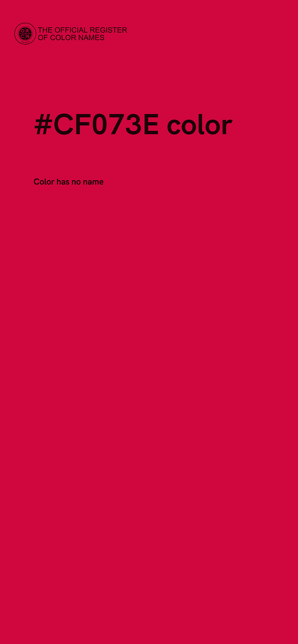 #CF073E color image