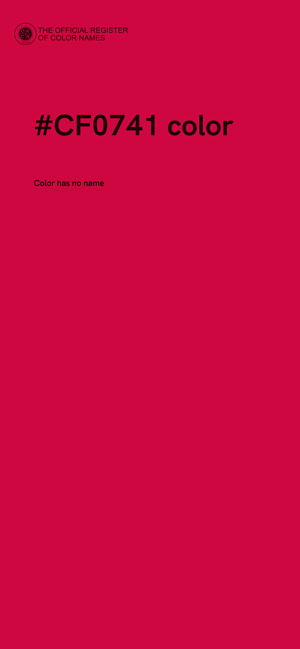 #CF0741 color image