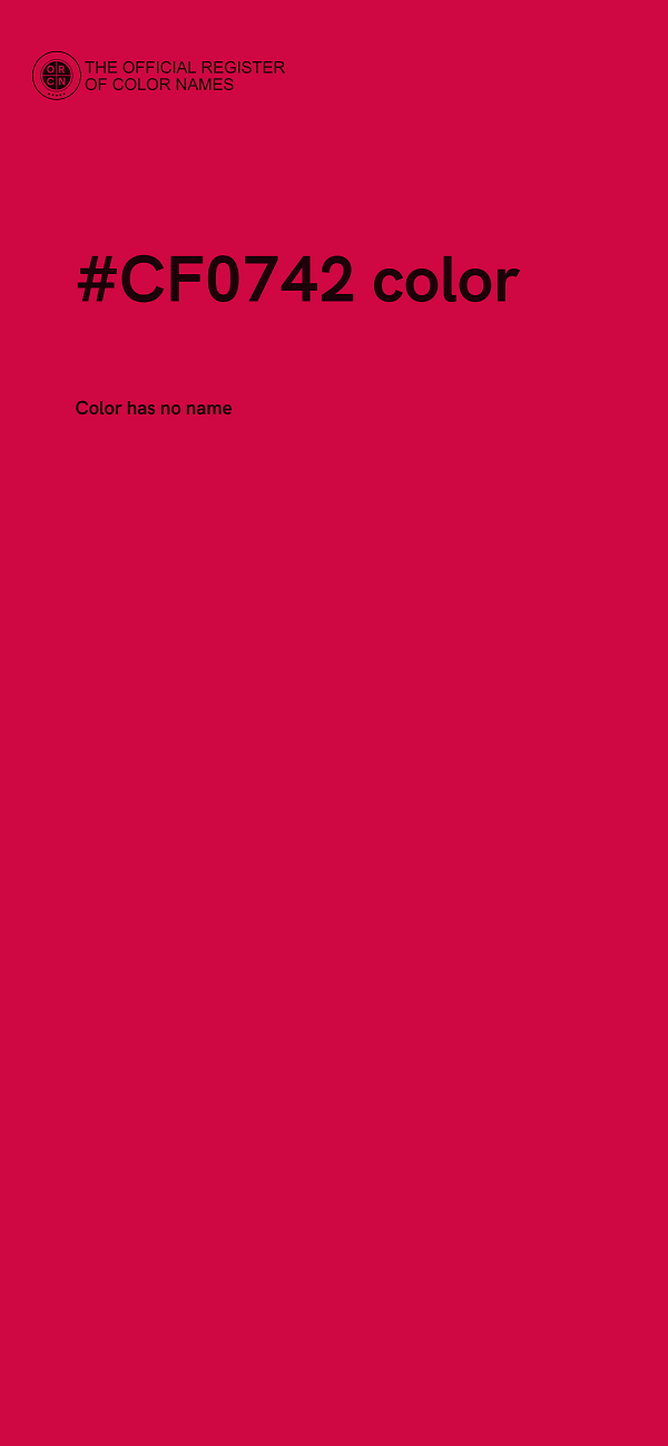 #CF0742 color image