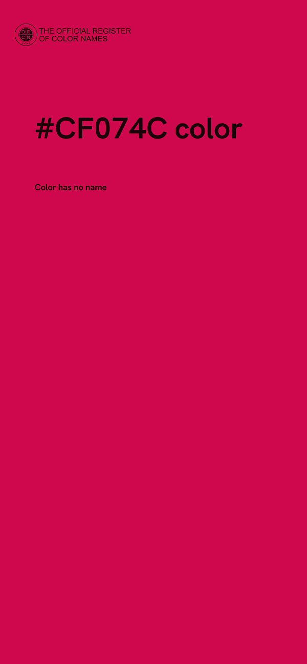 #CF074C color image