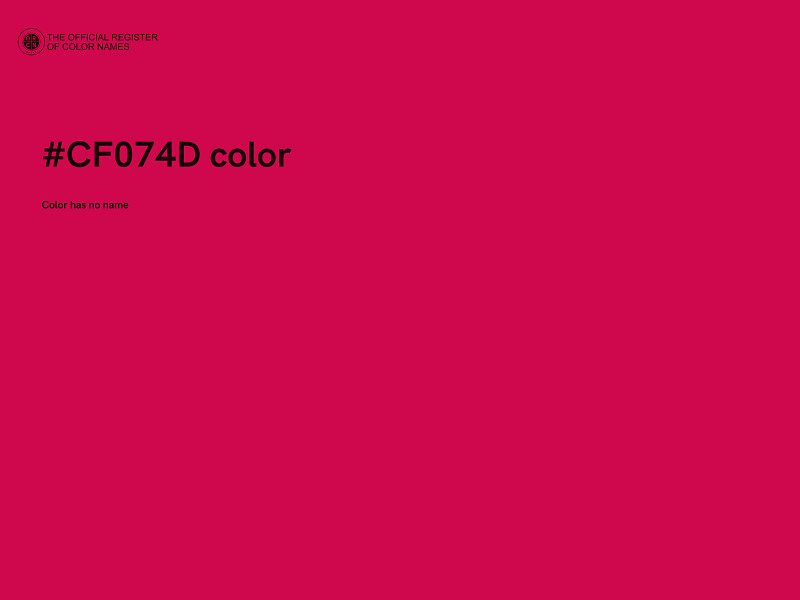 #CF074D color image