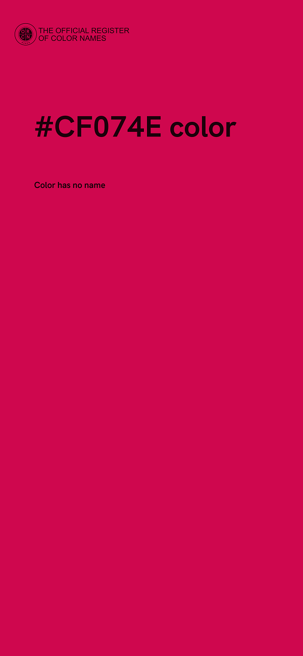 #CF074E color image