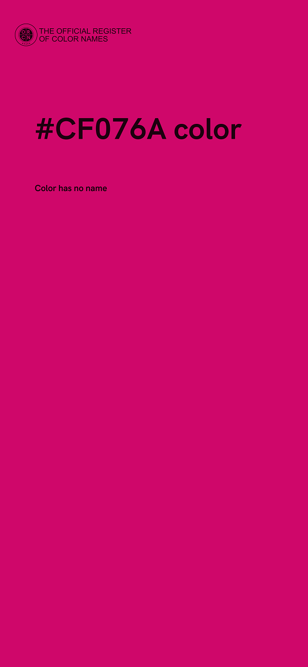 #CF076A color image