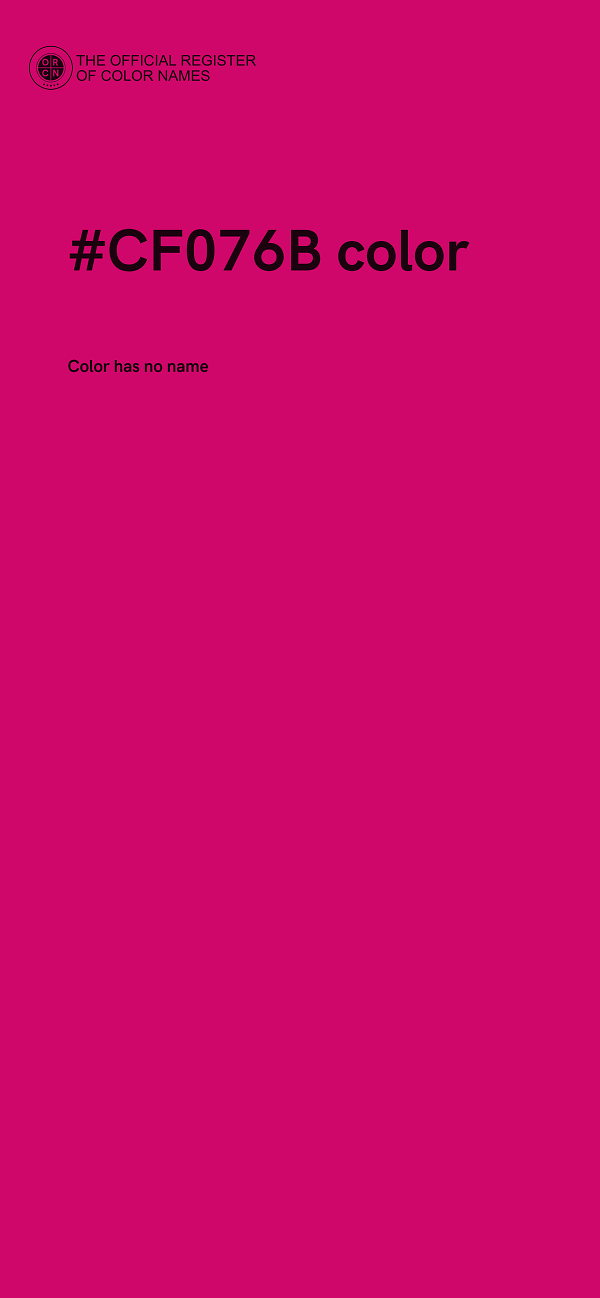 #CF076B color image