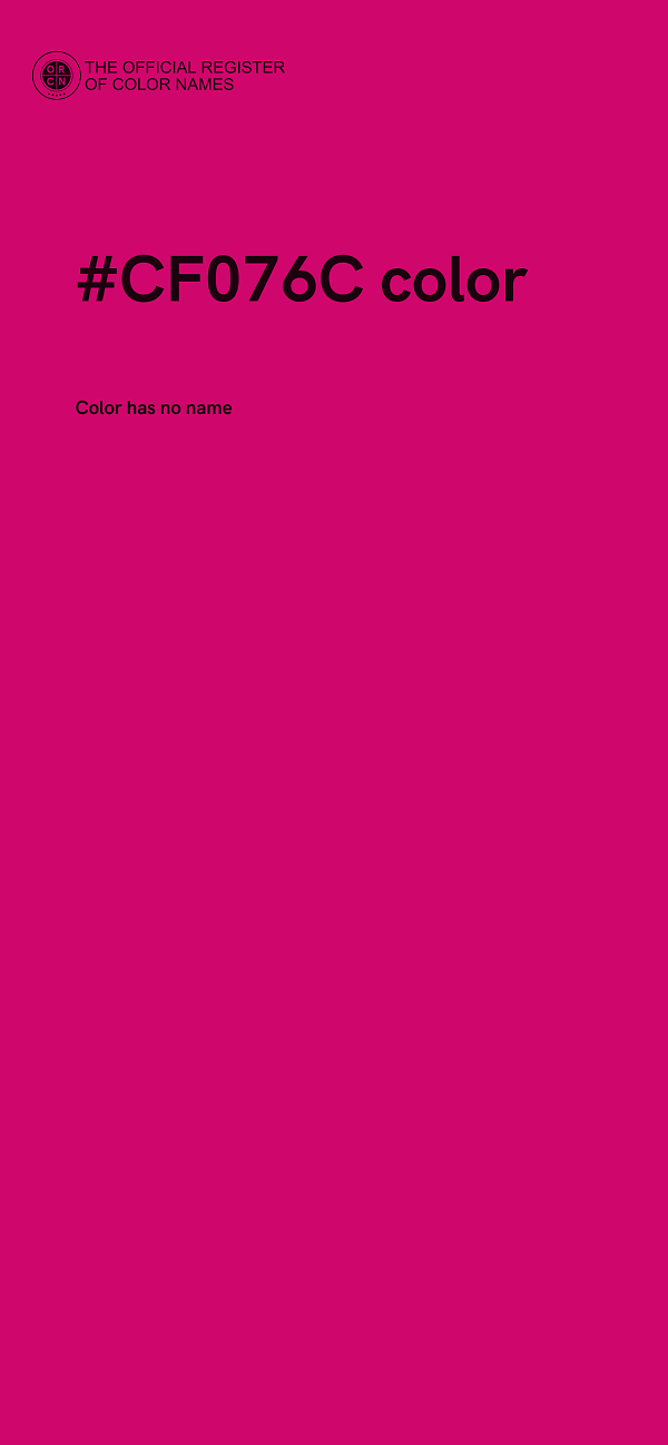 #CF076C color image