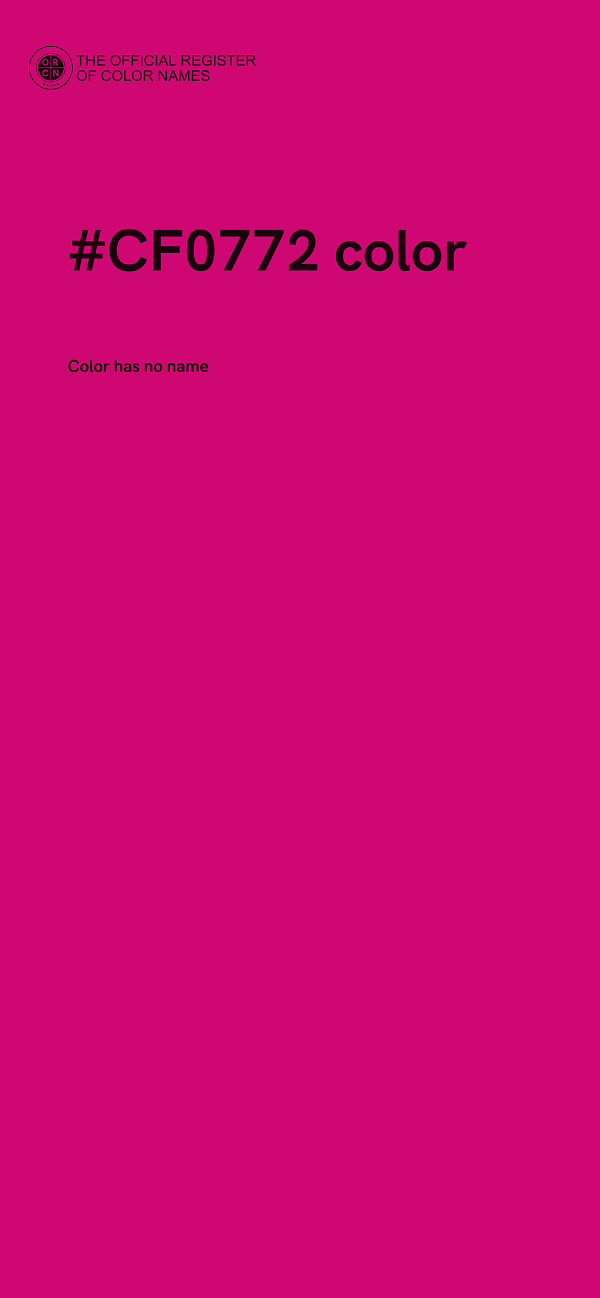 #CF0772 color image