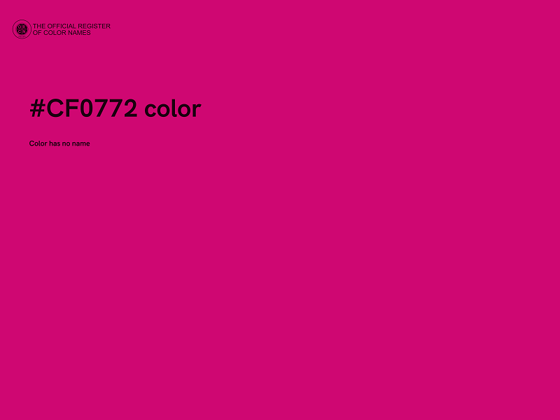 #CF0772 color image