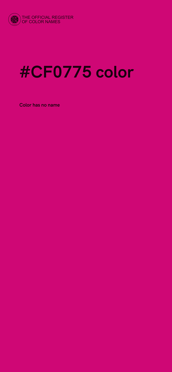 #CF0775 color image