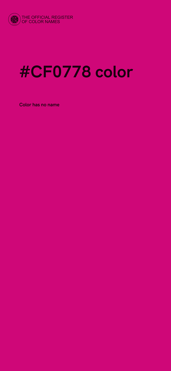 #CF0778 color image