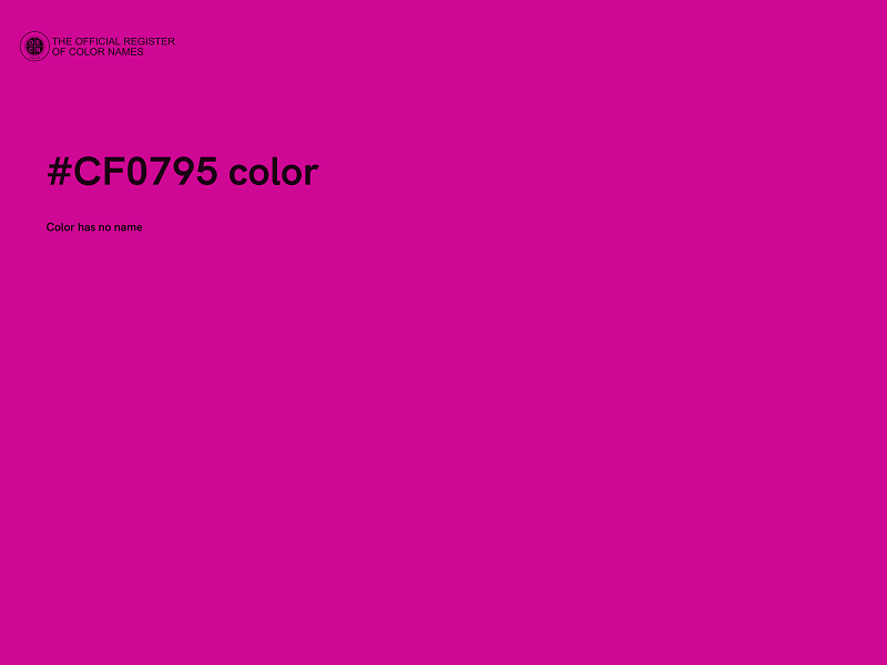 #CF0795 color image