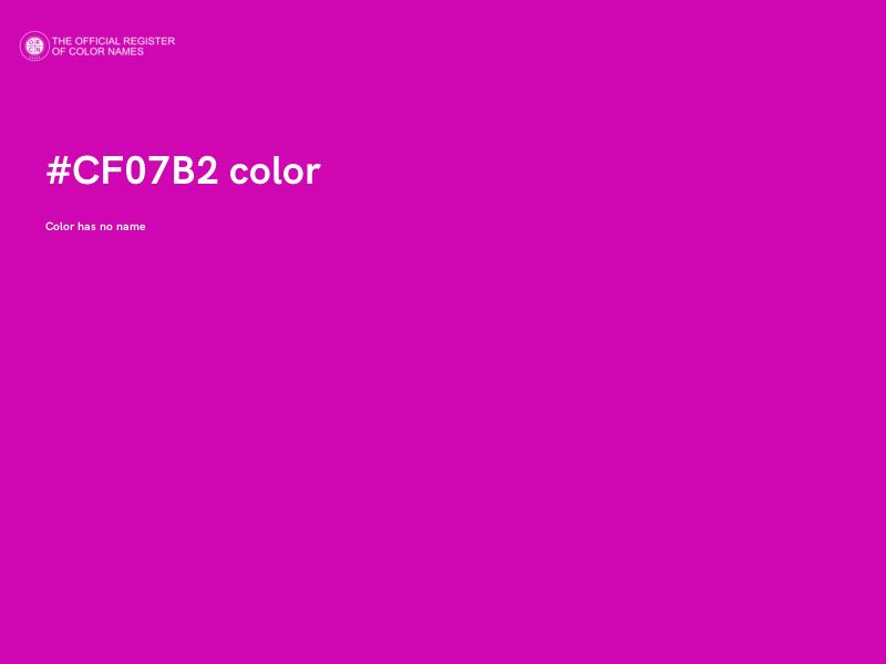 #CF07B2 color image
