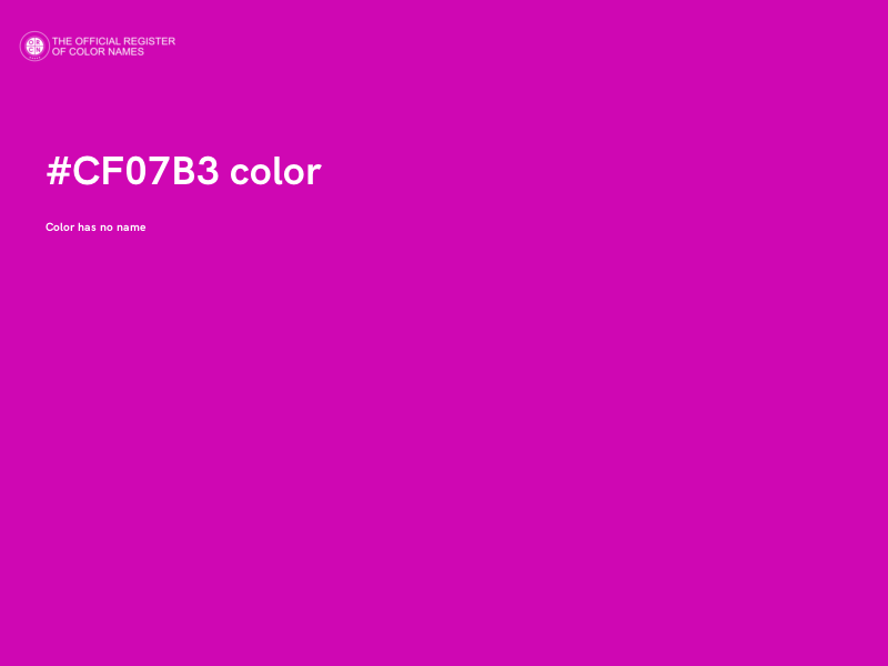 #CF07B3 color image