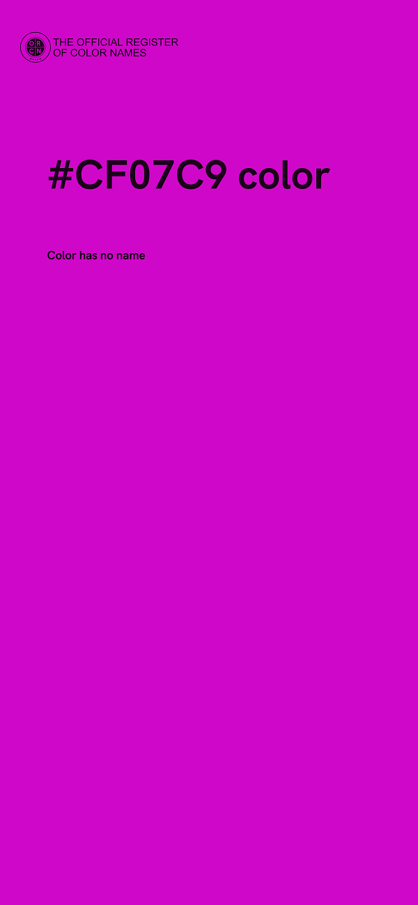 #CF07C9 color image