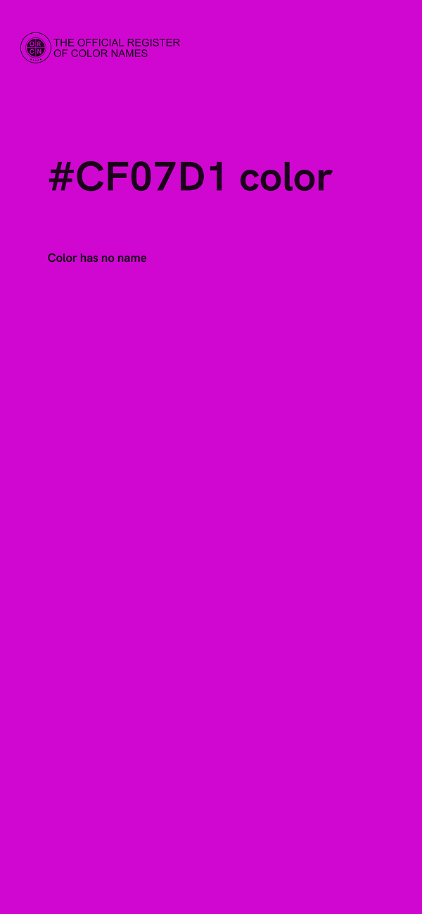 #CF07D1 color image