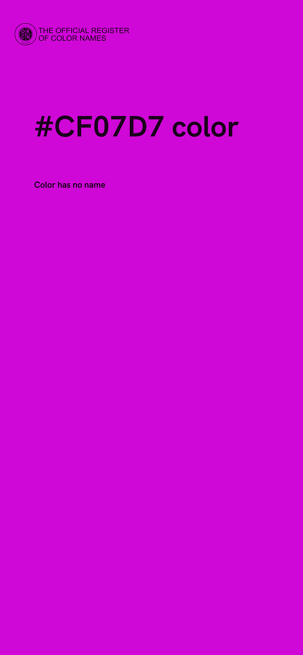 #CF07D7 color image