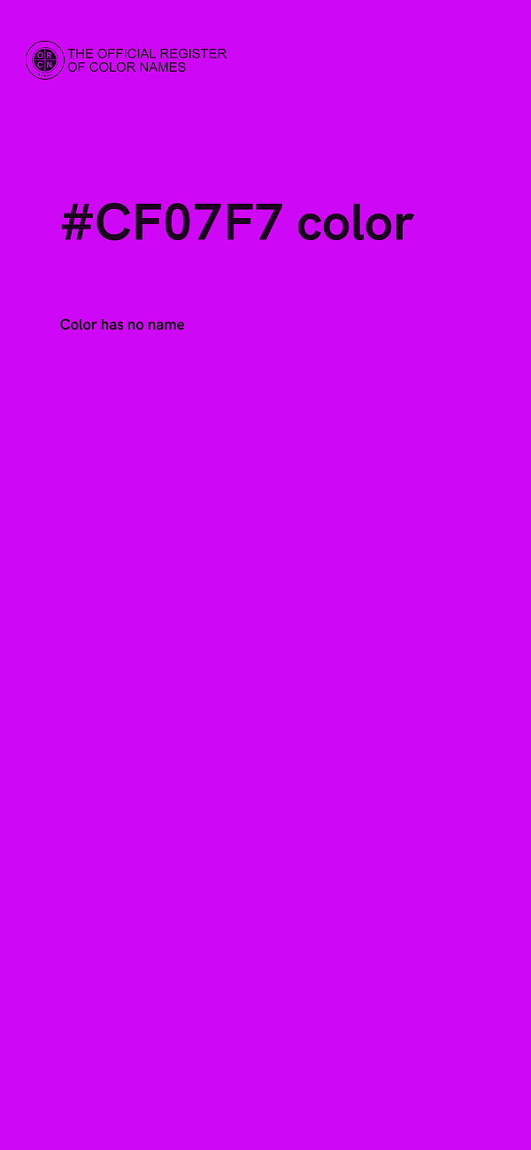#CF07F7 color image