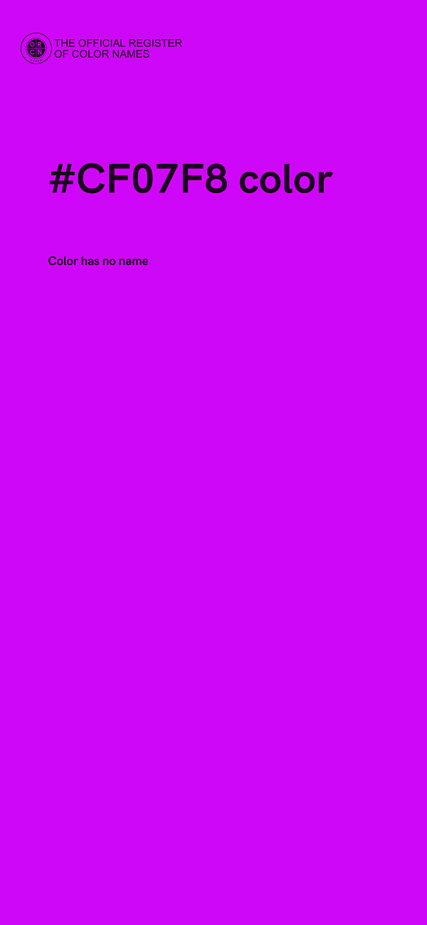 #CF07F8 color image